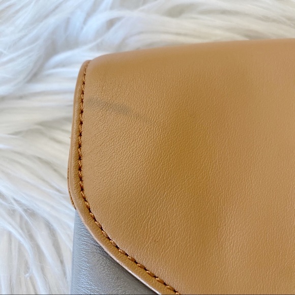 Loeffler Randall Leather Purse Bag Tan/Gray - Picture 12 of 16